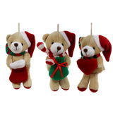 Enfeite De Natal Pendente Ursinho Natalino