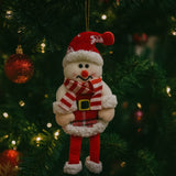 Enfeite De Natal Papai Noel Feltro Decoração Pendente Árvore