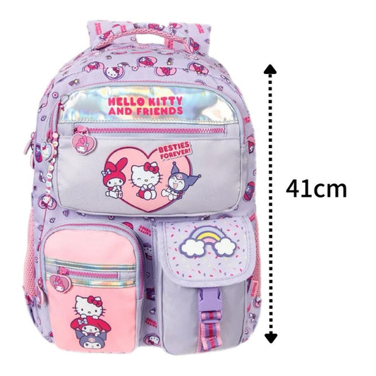 Mochila Escolar Hello Kitty E Amigos Original Xeryus