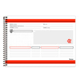 Caderno De Desenho E Cartografia Flamengo 80F Foroni