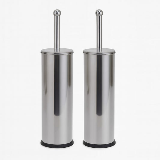 Anúncio Kit Com 2 Escova Sanitária Com Suporte Em Inox Para Limpeza E Higienização De Vaso