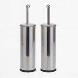 Anúncio Kit Com 2 Escova Sanitária Com Suporte Em Inox Para Limpeza E Higienização De Vaso