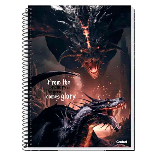 Caderno Universitário Aventuras com Dragões  1 Matéria Credeal