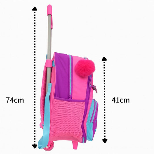 Mochila Escolar De Rodinha Luluca Oficial Coleção 2026 Clio