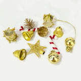 Kit Enfeites De Natal Com Ponteira 12 Peças