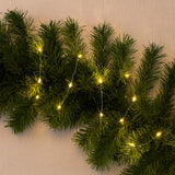 Fio De Fada Branco Quente 20 Leds 3 Funções Com 2 Metros Para Decoração