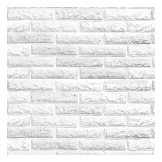 Adesivo Decorativo 3D Textura Tijolo Branco