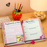 Diário Da Barbie Meu Livro De Segredos Com Caneta Mágica E Cadeado De Coração