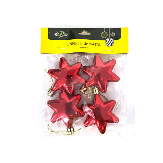 Enfeite De Natal Estrelinha Com 4