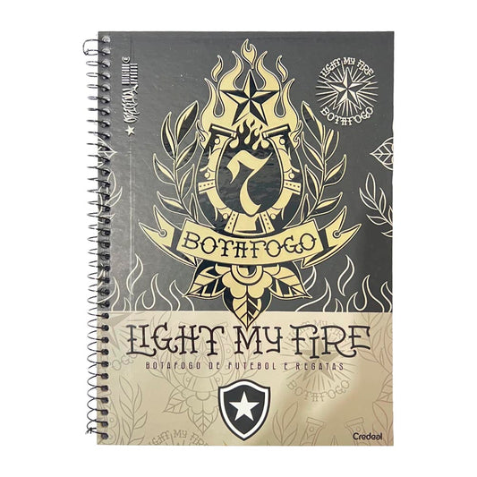 Caderno Universitário Capa Dura Botafogo 1 Matérias Credeal