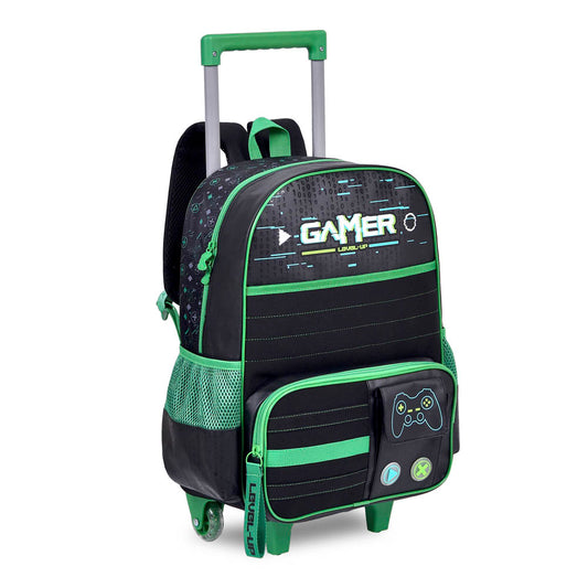 Mochila Infantil de Rodinha Game Start Original Clio