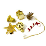 Kit Enfeites De Natal Com Ponteira 12 Peças