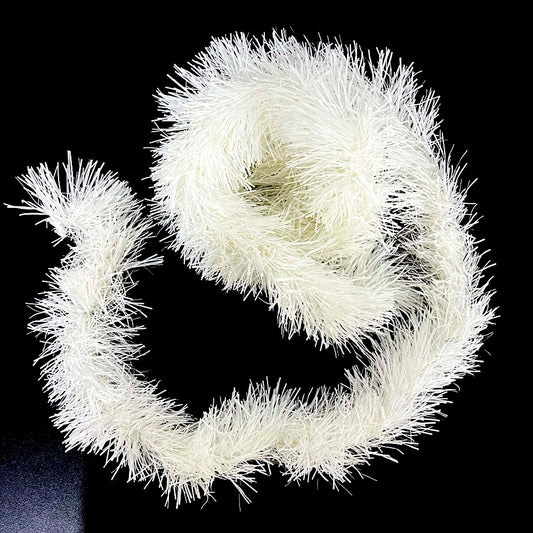 Festão Branco Brilhoso 9cm 2m