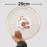 Bandeja Redonda Acrílica Luxo Multiuso 29cm/33cm