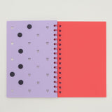 Caderno Pequeno A5 Pautado Silicone Picky Holic Charm 80 Folhas Com 6 Pins Tris