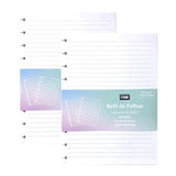 Anúncio Kit Refil De Folhas Pautadas Para Caderno De Disco Médio/ Grande 80 folhas Com 2
