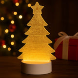 Luminária De Natal Led 3D De Mesa Árvore De Natal/Papai Noel