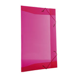 Pasta Plástica Aba Ofício Vermelha Dello