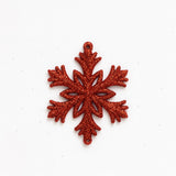 Enfeite Natal Floco Neve Gliter 8Cm Com 3