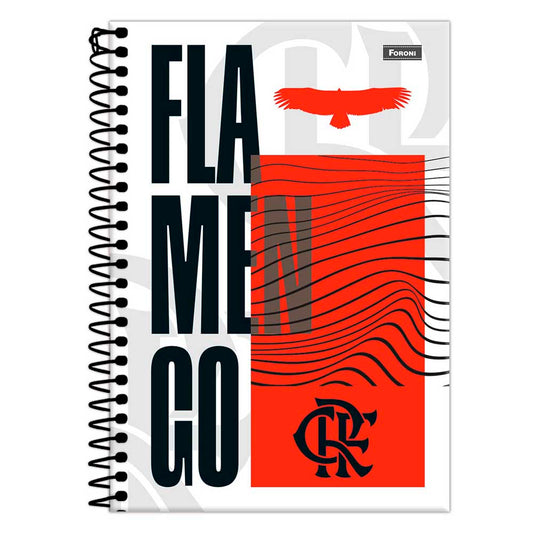 Caderno Universitário Capa Dura Flamengo 1 Matéria Foroni