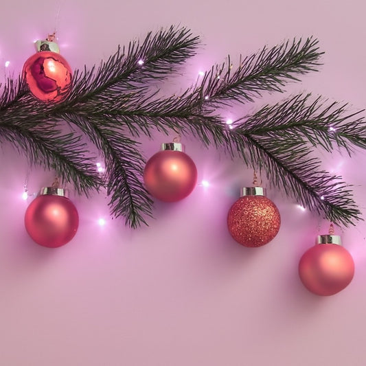 Bola Natal Nº3 Rosa Com 15