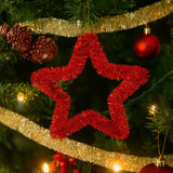 Estrela De Natal Decorada Festão 30Cm