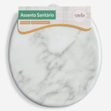 Assento Vaso Sanitário Oval Almofadado Com Tampa