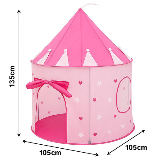 Barraca Infantil Menina Tenda Cabana Dobrável Castelo Das Princesas