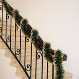 Festão De Natal Decoração Natalina Verde Com Dourado