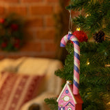 Anúncio Enfeite De Natal Rosa Candy Para Decoração De Árvore E Ornamentos