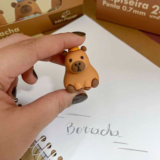 Capivara Fofa Borracha ou Apontador Divertido