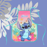 Avental Escolar Infantil Stitch e Angel Disney Para Pintura