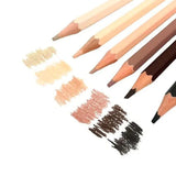 Lápis De Cor Com 6 Cores Tons De Pele Sertic