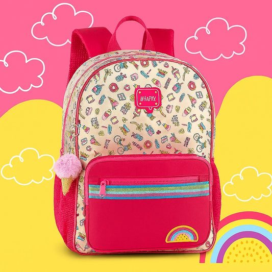 Mochila Costa Escolar Holográfica Emoji Clio