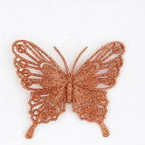 Enfeite De Natal Decorativo Borboleta Glitter Com 7