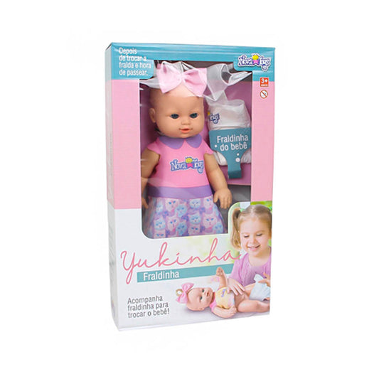 Boneca Fofa Yukinha Fraldinha