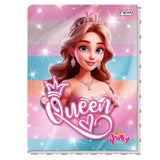 Caderno Universitário Brochura Grande Princesas Princy 96 Folhas