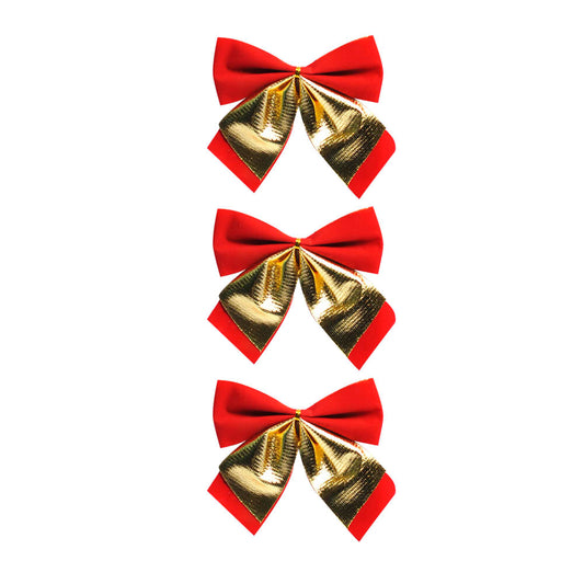 Laço de Natal Decorado 12Cm Com 3