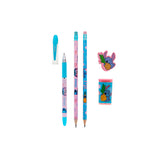 Kit Escolar Stitch Papelaria Fofa Com 5 Peças Molin