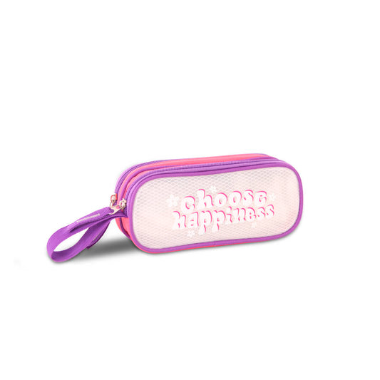 Estojo Duplo Escolar Choose Happiness Clio