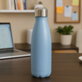 Garrafa Térmica Aço Inox Cores Tons Pastel De 500ml Com Dupla Camada De Isolamento