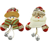 Enfeite Porta Boneco De Neve  Papai Noel Feltro Com Guizo