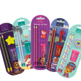 Kit Escolar Infantil Temático Papelaria Com 4 Peças Menina/Menino