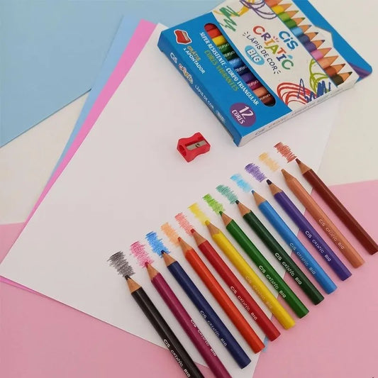 Lápis De Cor Com 12 Big Criatic