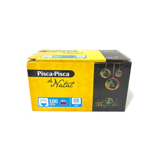 Pisca-pisca 100L Led Azul 8 Funções 10m 127V