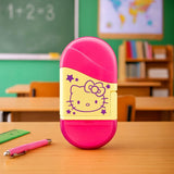 Apontador Escolar Com Borracha Hello Kitty Leo & Leo