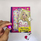 Diário Da Barbie Meu Livro De Segredos Com Caneta Mágica E Cadeado De Coração