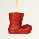 Enfeite De Natal Botinhas Glitter Com 4