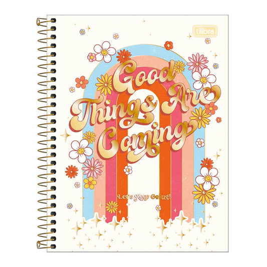 Caderno Colegial Capa Dura 1 Matéria Gypsy 80F Tilibra