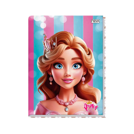 Caderno Brochura 1/4 Pequeno Princesas Princy 96 Folhas